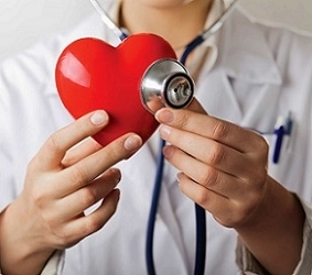 Doctor Holding Heart Figure