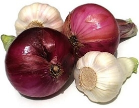 Fresh Onion and Garlic Causes Body Odor