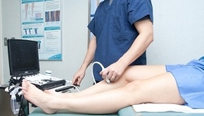 Patient Having Varicose Veins Ultrasound